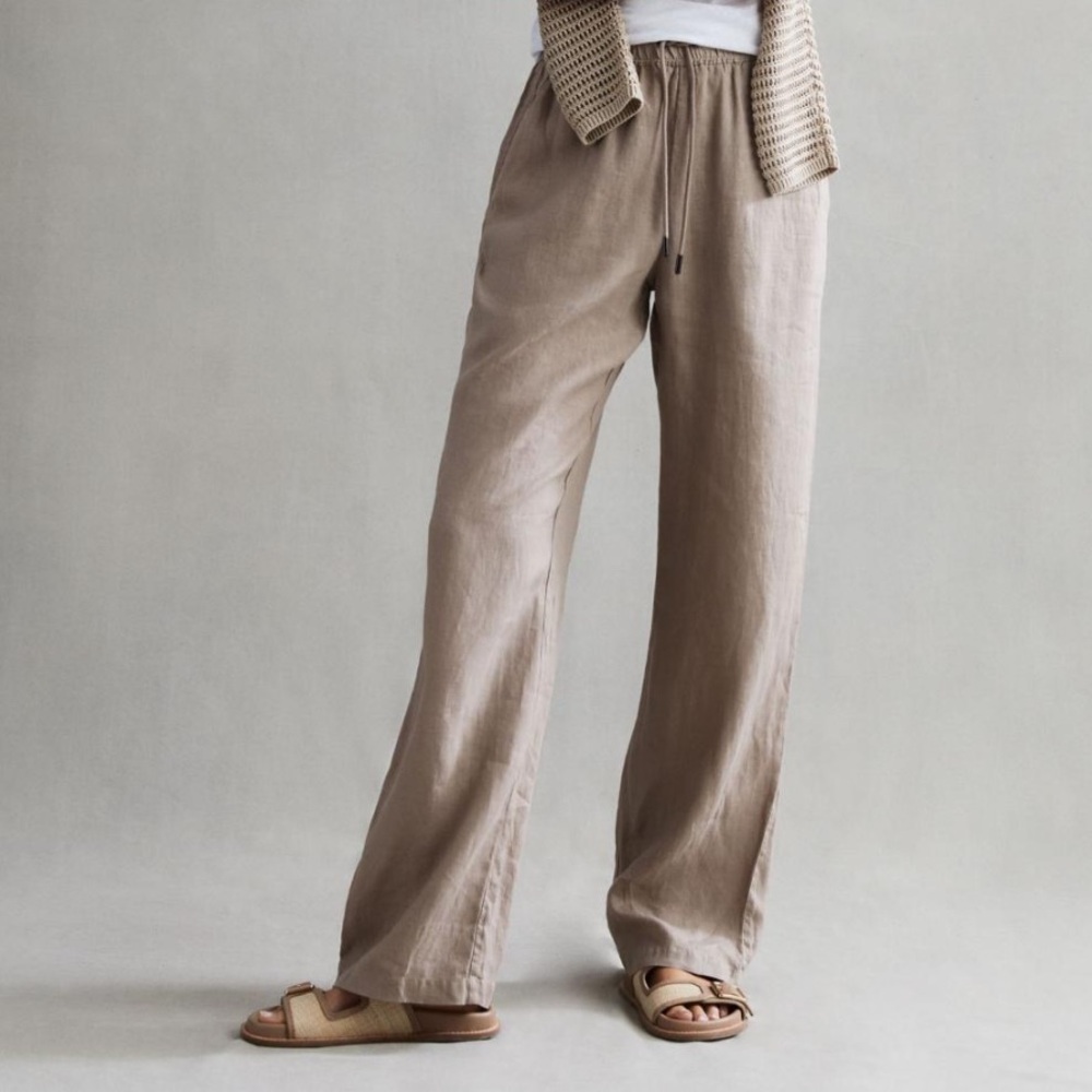 Reiss “Cleo” Linen Drawstring Pant